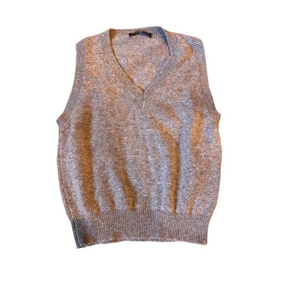 Brandy Melville Grey Wool Blend Sweater Vest One Size - Picture 1 of 6